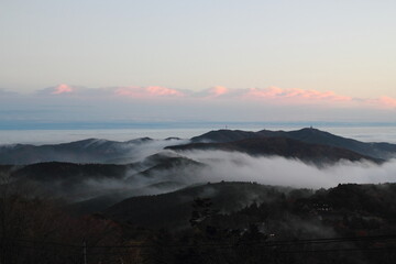筑波山から眺める雲海