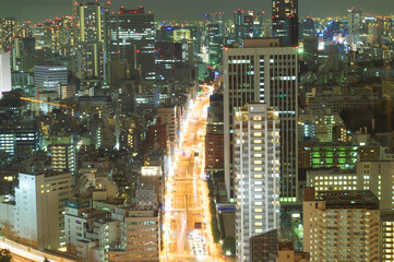 Fototapeta na wymiar Night Tokyo City