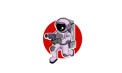 Fototapeta premium Astronaut Mascot Logo