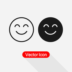 Smiling Face With Smiling Eyes Icon Vector Illustration Eps10
