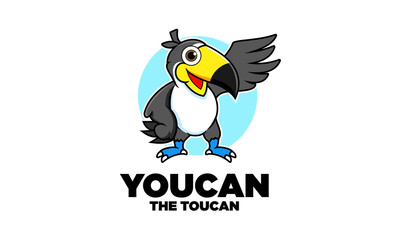 Toucan Bird Mascot Logo