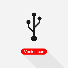 Usb Icon Vector Illustration Eps10