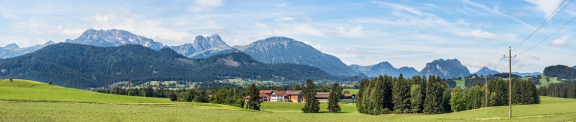 Fototapeta na wymiar Allgäu Panorama