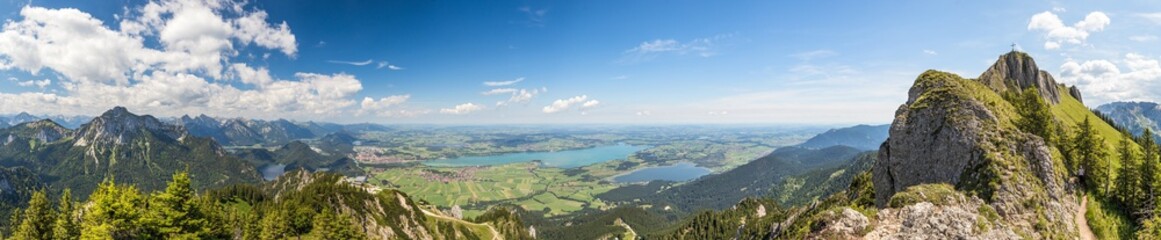 Fototapeta premium Blick vom Tegelberg