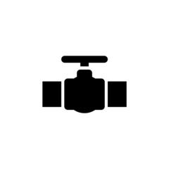 Water valve icon vector on white