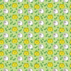 Seamless Pattern with Cute Rabbit can be used for baby clothes, kids and much more