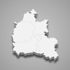 3d map of Oxfordshire is a ceremonial county of England