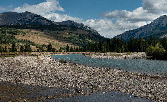 Red Deer River In Alberta Canada