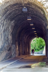 tunnel, Biarritz, pays basque, France 