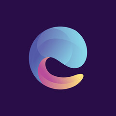 Abstract letter C logo