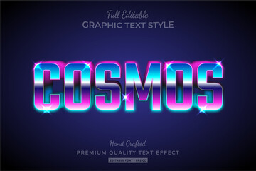 Cosmos 80's Retrowave Text Style Effect