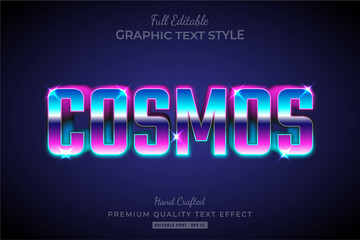 Cosmos 80's Retrowave Text Style Effect