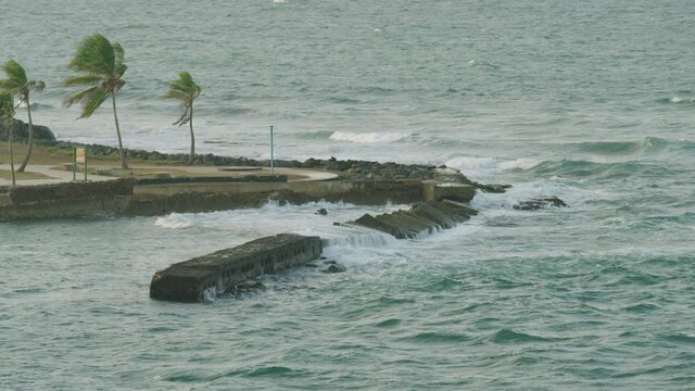 Escambron Beach in San Juan, Puerto Rico Day Time