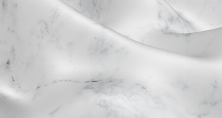 3d illustration White marble pattern On the wavy surface, the white marble swayed into a low hill. For an elegant design