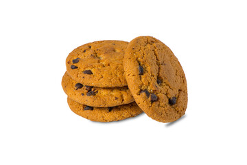 Oatmeal cookies with chocolate