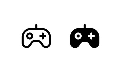 Game icon. Outline and glyph style