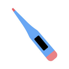 Thermometer. Diagnosis. Medicine concept clipatrs. Vector illustration. Cartoon flat style.