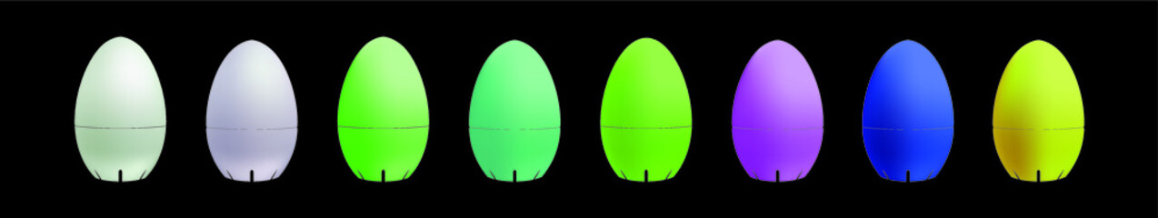 a set of egg timer stock vector illustration