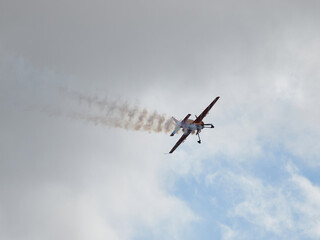 Pilot performances of Yak piston aircraft at the air show