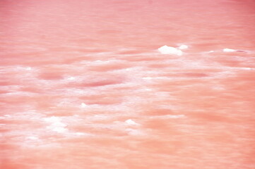 Cristallized salt of pink salt lake