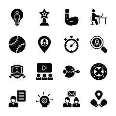 Controversy And Debate Glyph Icons 