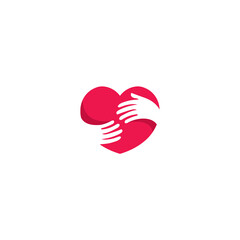 Love Hand Logo Symbol