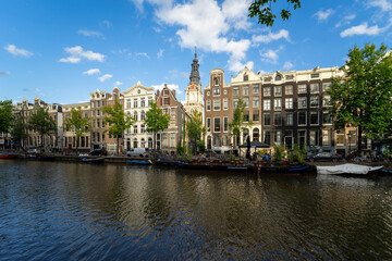 Obraz premium Amsterdam Holland Niederlande Gouda Grachten