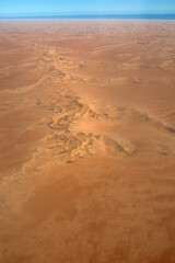 Namibian desert aerial view