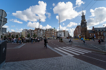Obraz premium Amsterdam Holland Niederlande Gouda Grachten