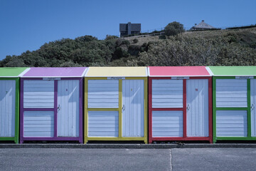 Naklejka premium Cabines de plage à Granville