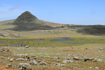 landscape scenery of the high plateau of bale Mountains national Park  