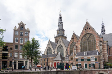 Obraz premium Amsterdam Holland Niederlande Gouda Grachten
