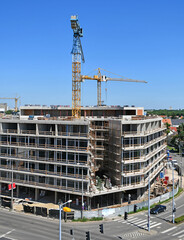 Construction of a new apartment building