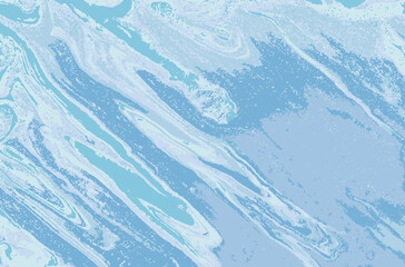 Blue marble pattern. Abstract background. Vector illustration.