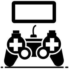 
Editable flat vector design of video game icon
