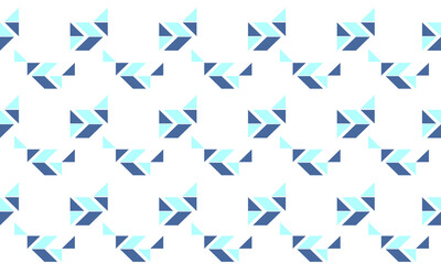 Abstract geometric blue background. Vector in light tones. Triangles on white.
