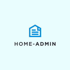 abstract house logo. paper icon