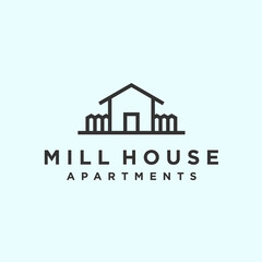 custom house logo. vintage icon