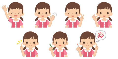 笑顔の男の子のアイコン セット 子ども イラスト Wall Mural Ykc 笑顔の男の子のアイコン セット 子ども イラスト Wall Mural Ykc