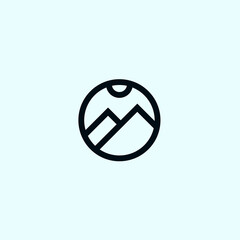rock climbing logo. mountain icon