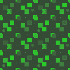 Seamless pattern with different squares is used for wrapping paper, wallpaper, prints, textiles.