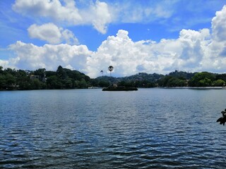 lake and clouds