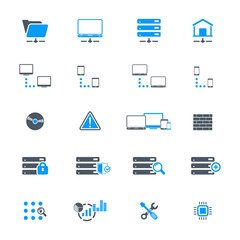 Web Hosting Icon Set	