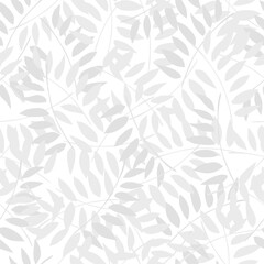 Seamless pattern with small leaves. Flat vector pattern.
