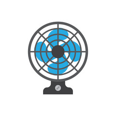 Electric fan icon isolated on white background. vector illustration
