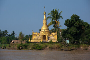 Buddha stupa in Yangon