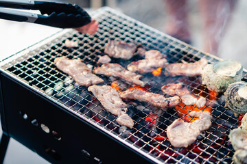 バーベキュー, サザエと焼肉