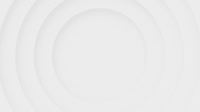 Abstract Neumorphism design circle transition for replace logo or text in the center, modern white geometry shape animation presentation background