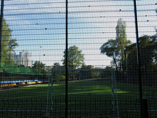 Football field in the city of Ukraine