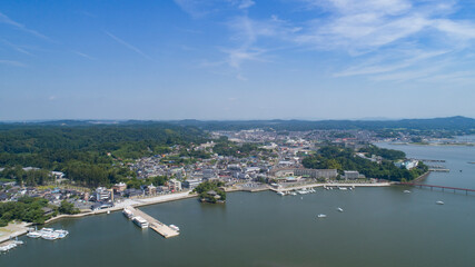《宮城県》日本三景・松島　松島湾空撮